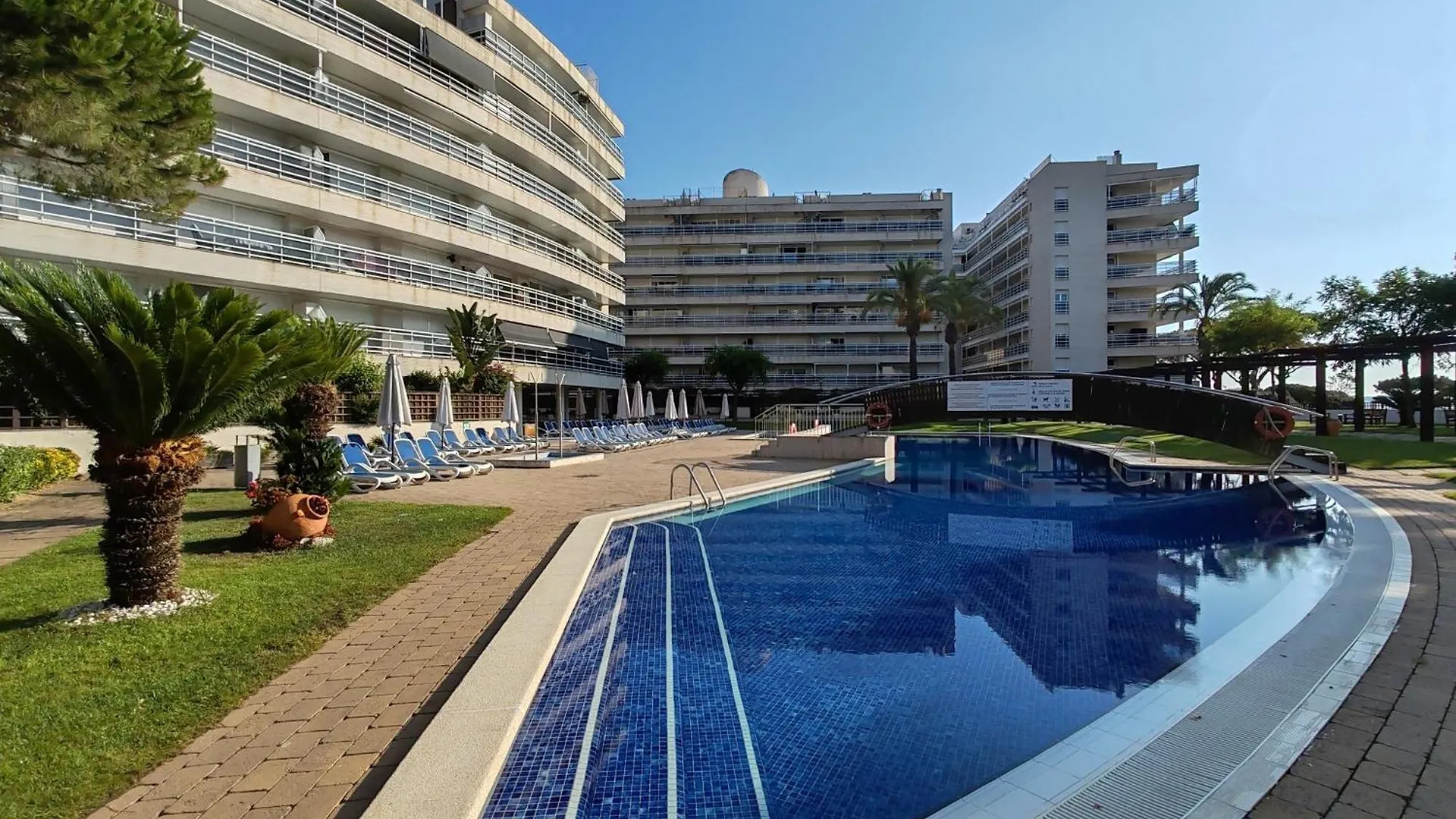 Seafront Apartment S'Abanell Central Park With Pool Blanes